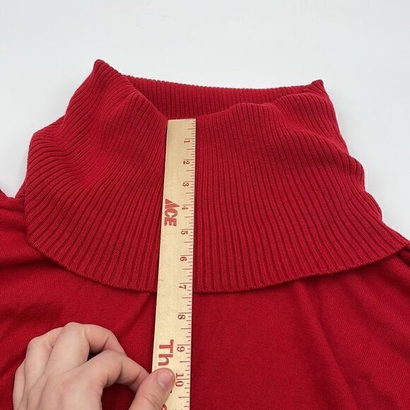 Red fringe turtleneck Michael kors sweater - Picture 12 of 12